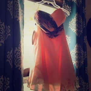 Strapless dress-floral